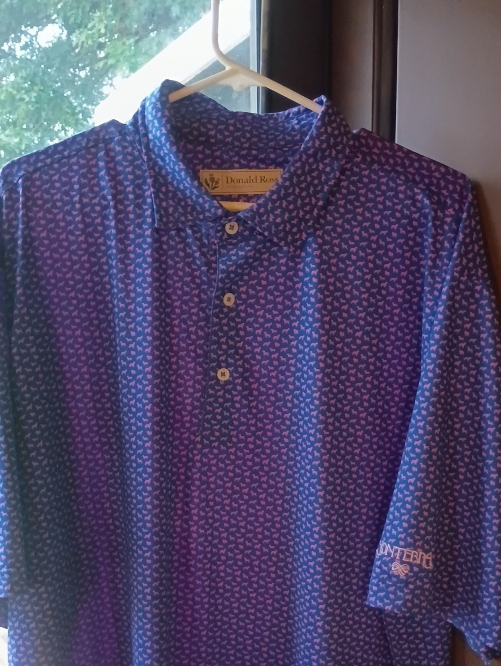 Men's Dog Print Polo Shirt